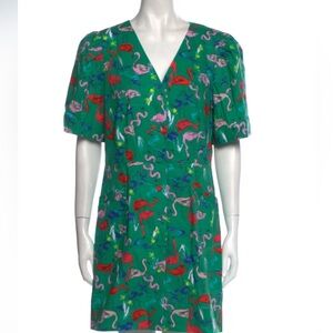 Tanya Taylor Augustine Flamingo Dress NWT